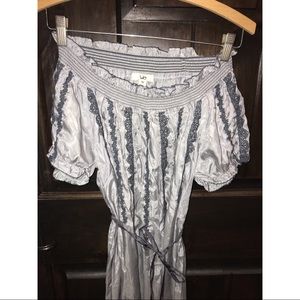 SALE!! Gray Off the shoulder dress